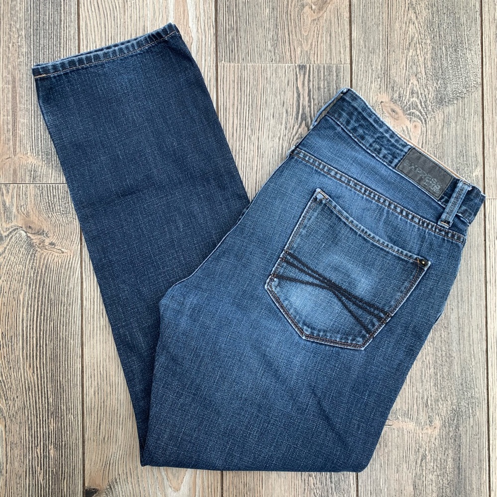 Express Rocco Slim Fit Straight Leg Jeans. - Picture 1 of 8